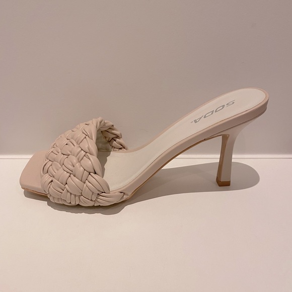 Brand new SODA Woven Heeled Mules - Picture 3 of 4
